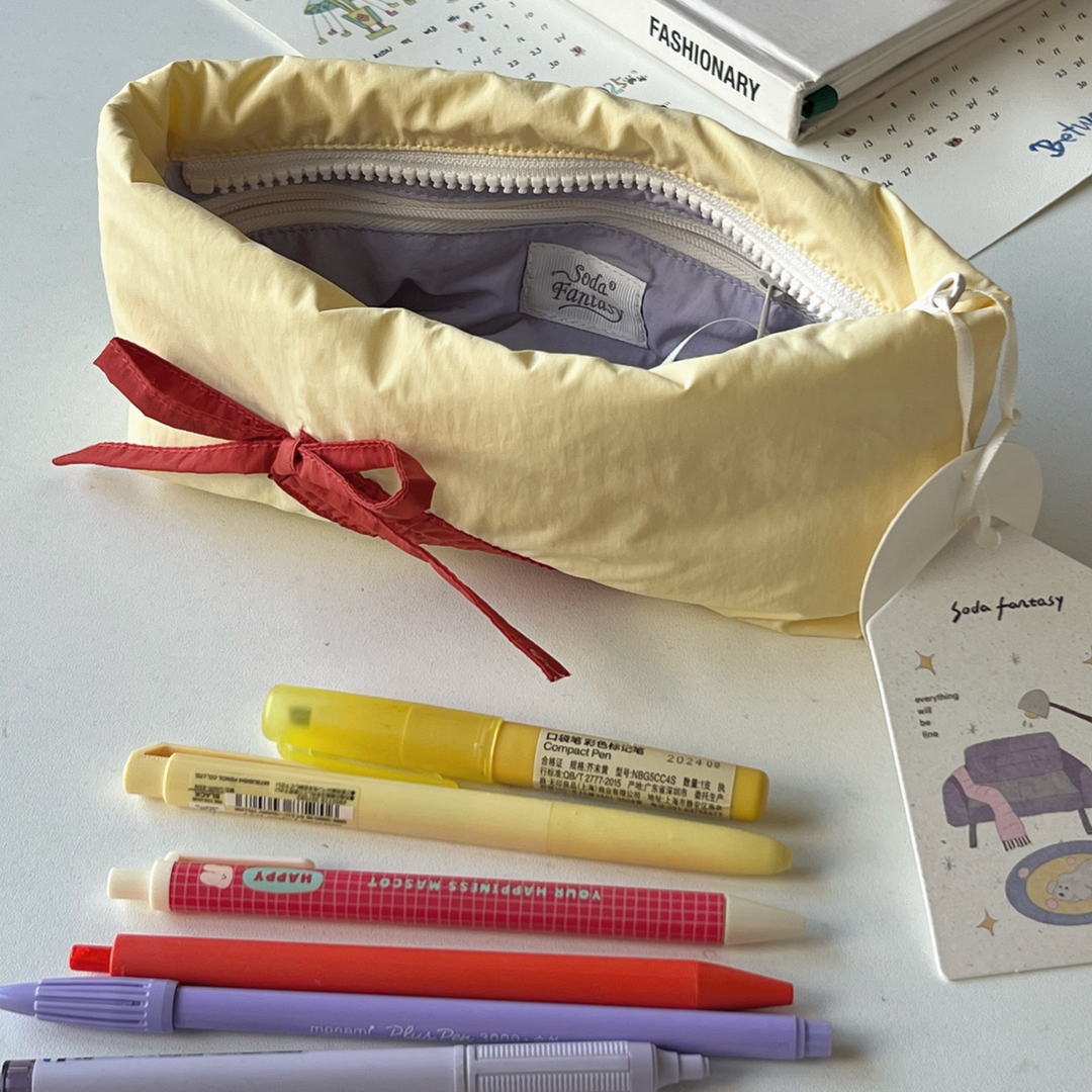 Gentle Ribbon Pencil Cases-Accessories-ntbhshop