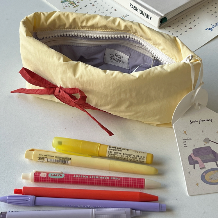Gentle Ribbon Pencil Cases-Accessories-ntbhshop
