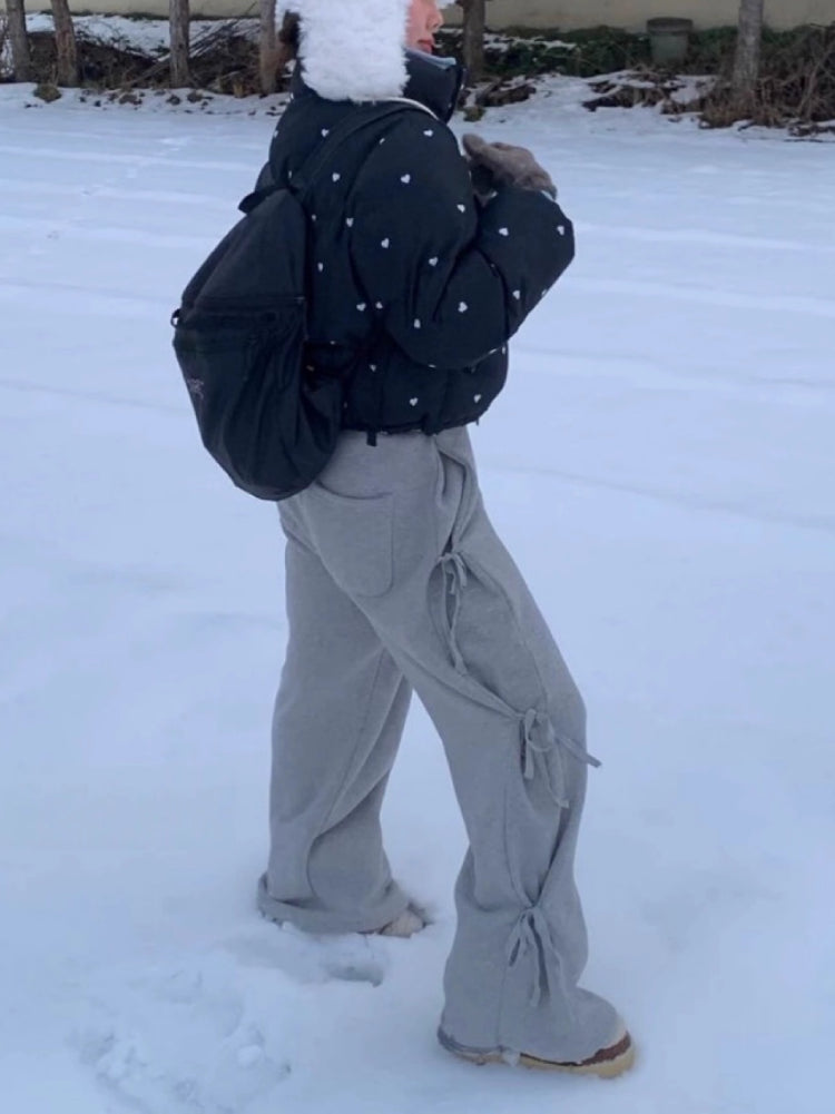 Bow Cloud Fleece Pants-ntbhshop