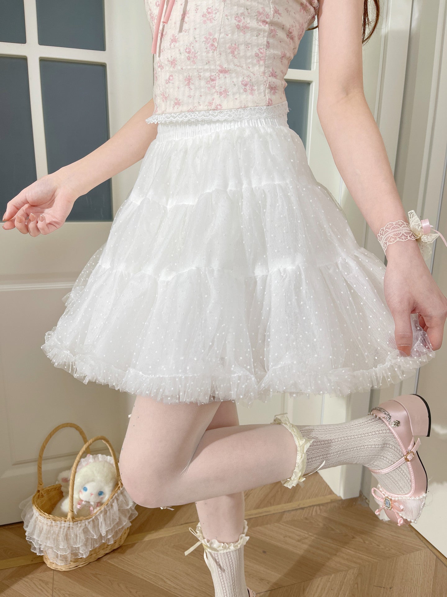 Swiss Dot Tulle Skirt - ntbhshop