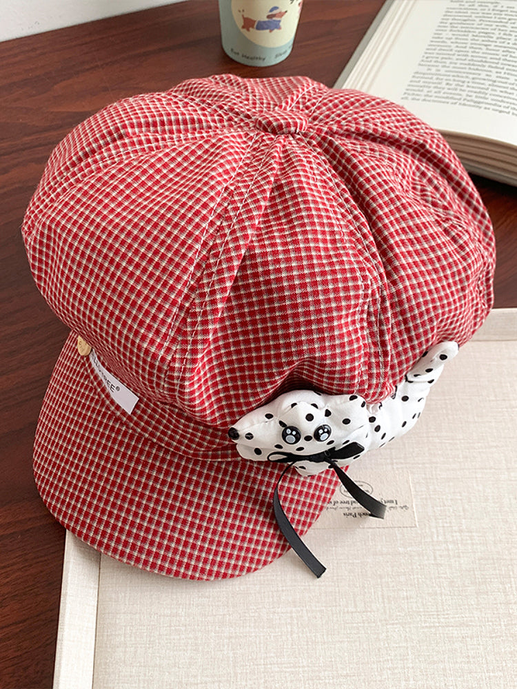 Polka Pup Plaid Painter Hats-ntbhshop