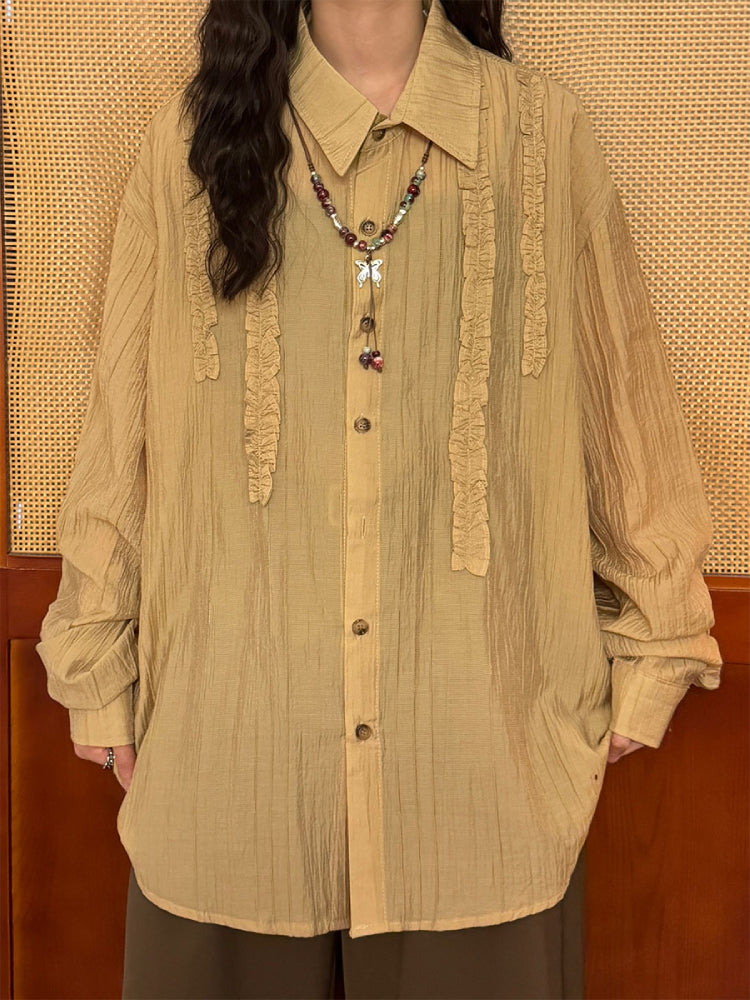 Mushroom Poem Puff Sleeve Blouses-ntbhshop