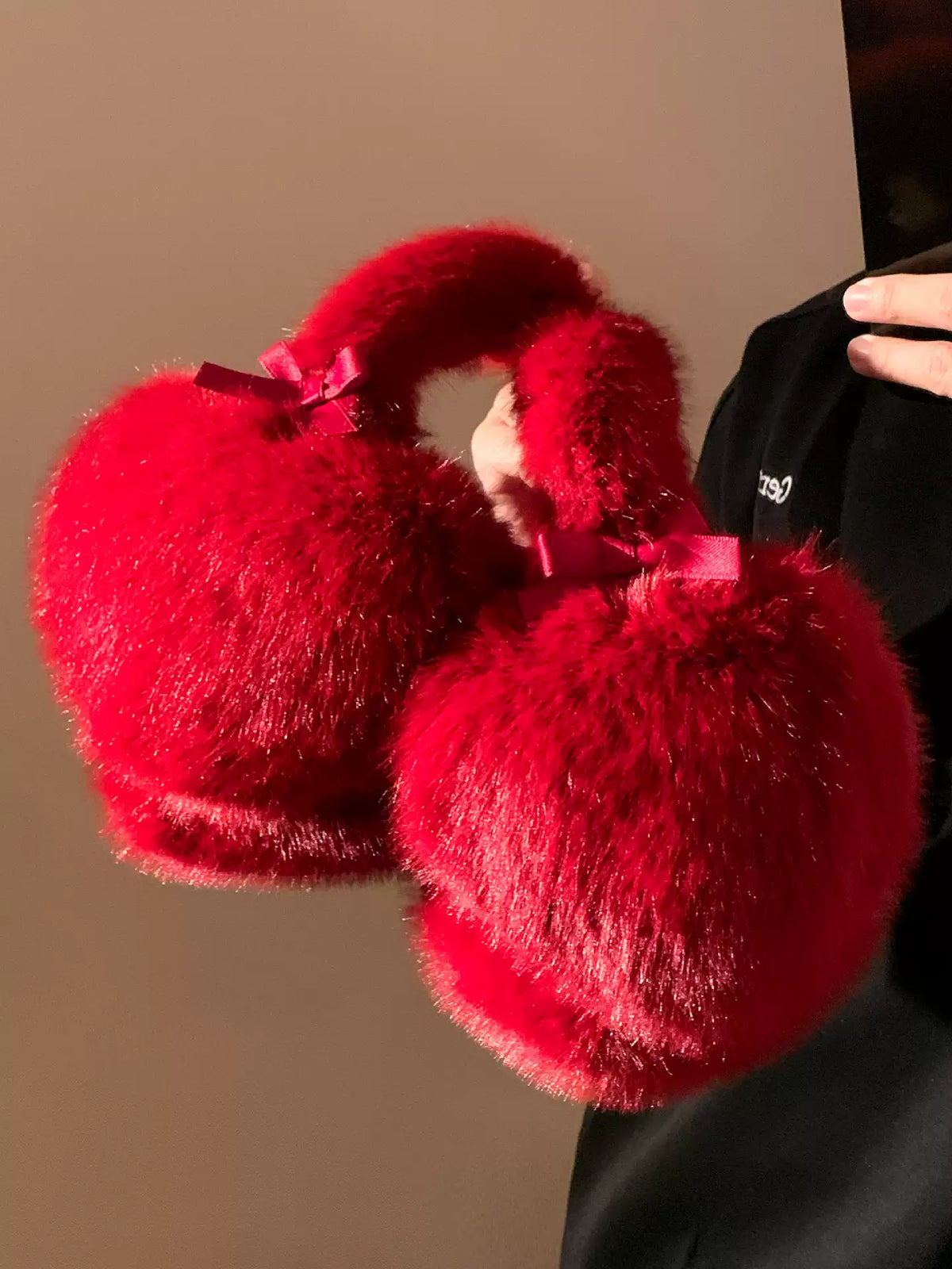 Kiss Me Later Furry Earmuffs-ntbhshop