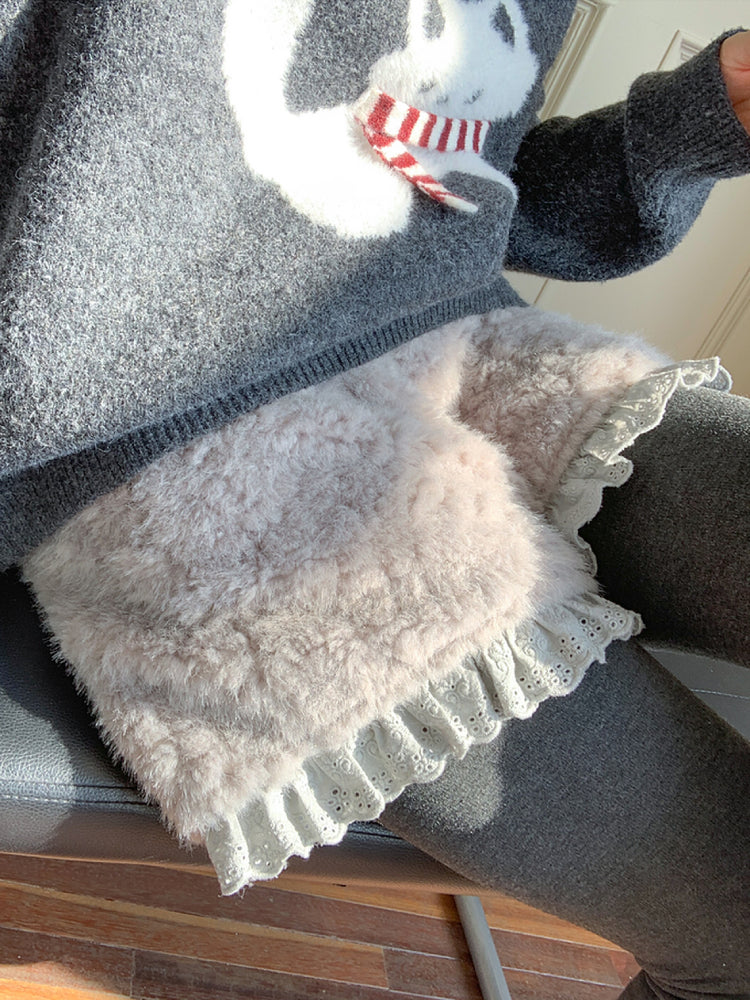 Snow Puff Lace Cupcake Shorts-ntbhshop