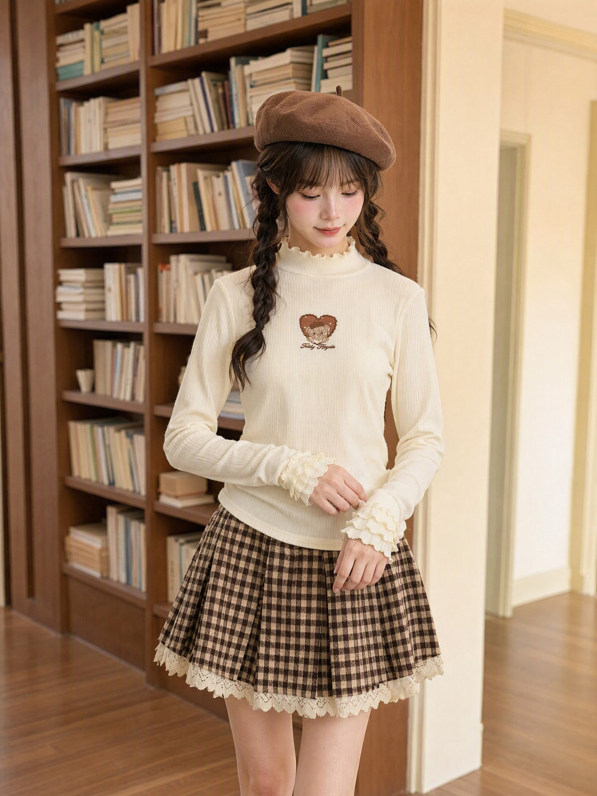 Teddy Royale Ribbed Top-Tops-ntbhshop