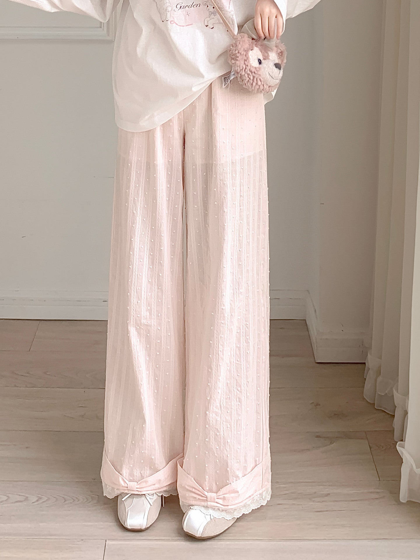 Blush Bloom Cotton Pants-Bottoms-ntbhshop