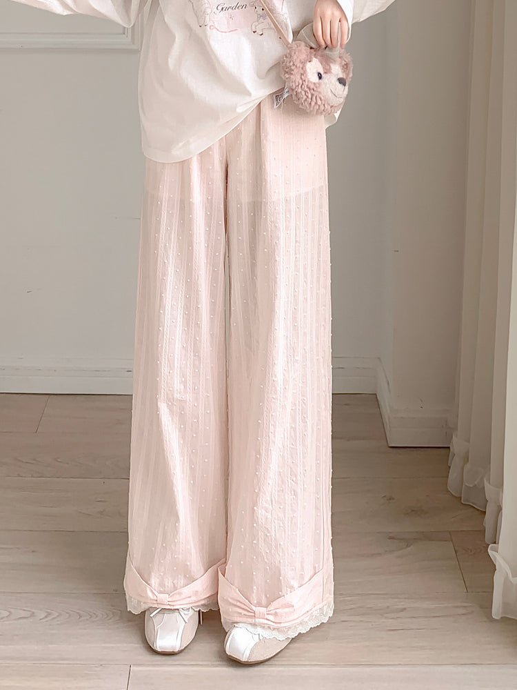 Blush Bloom Cotton Pants-Bottoms-ntbhshop
