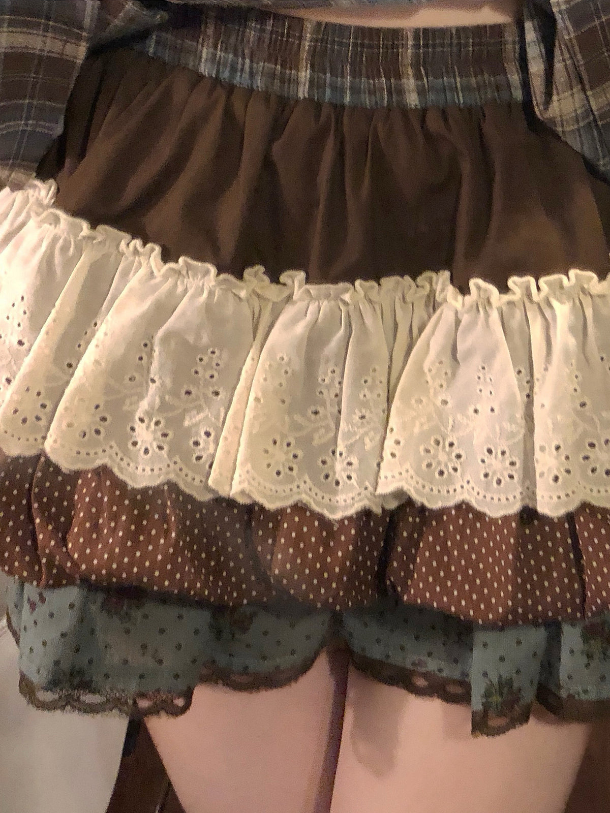 Cocoa Puff Cotton Skirt-Bottoms-ntbhshop