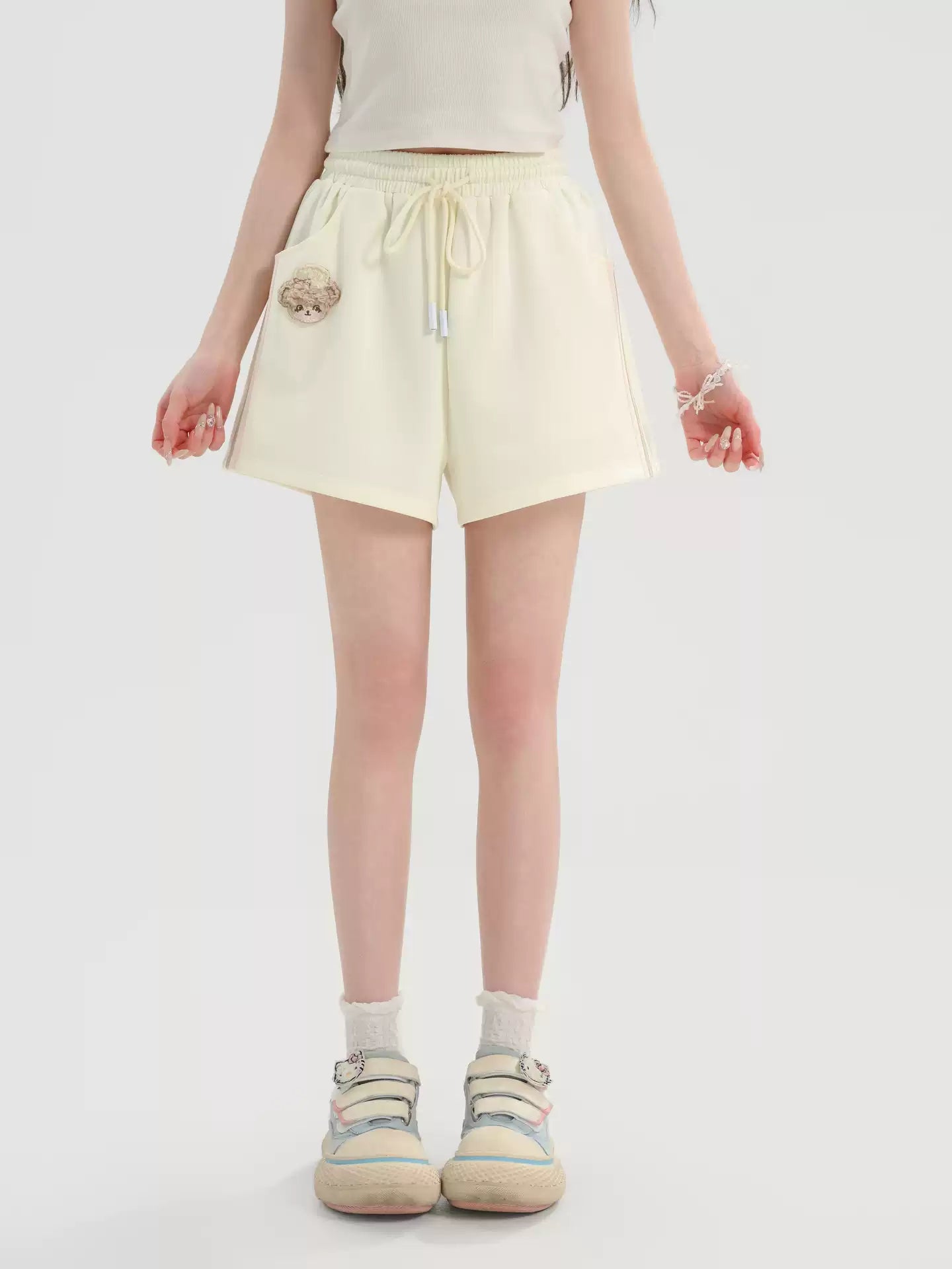 Sweet Bear Campus Tie Polo & Shorts-Sets-ntbhshop