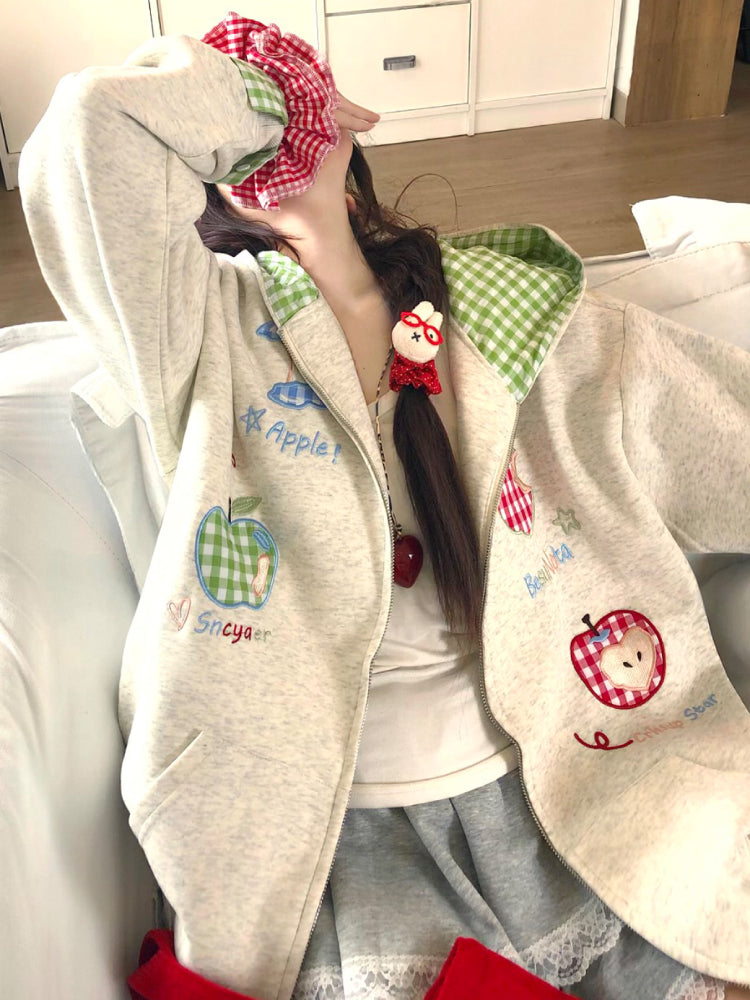 Apple Picnic Whimsy Hooded Jackets-ntbhshop