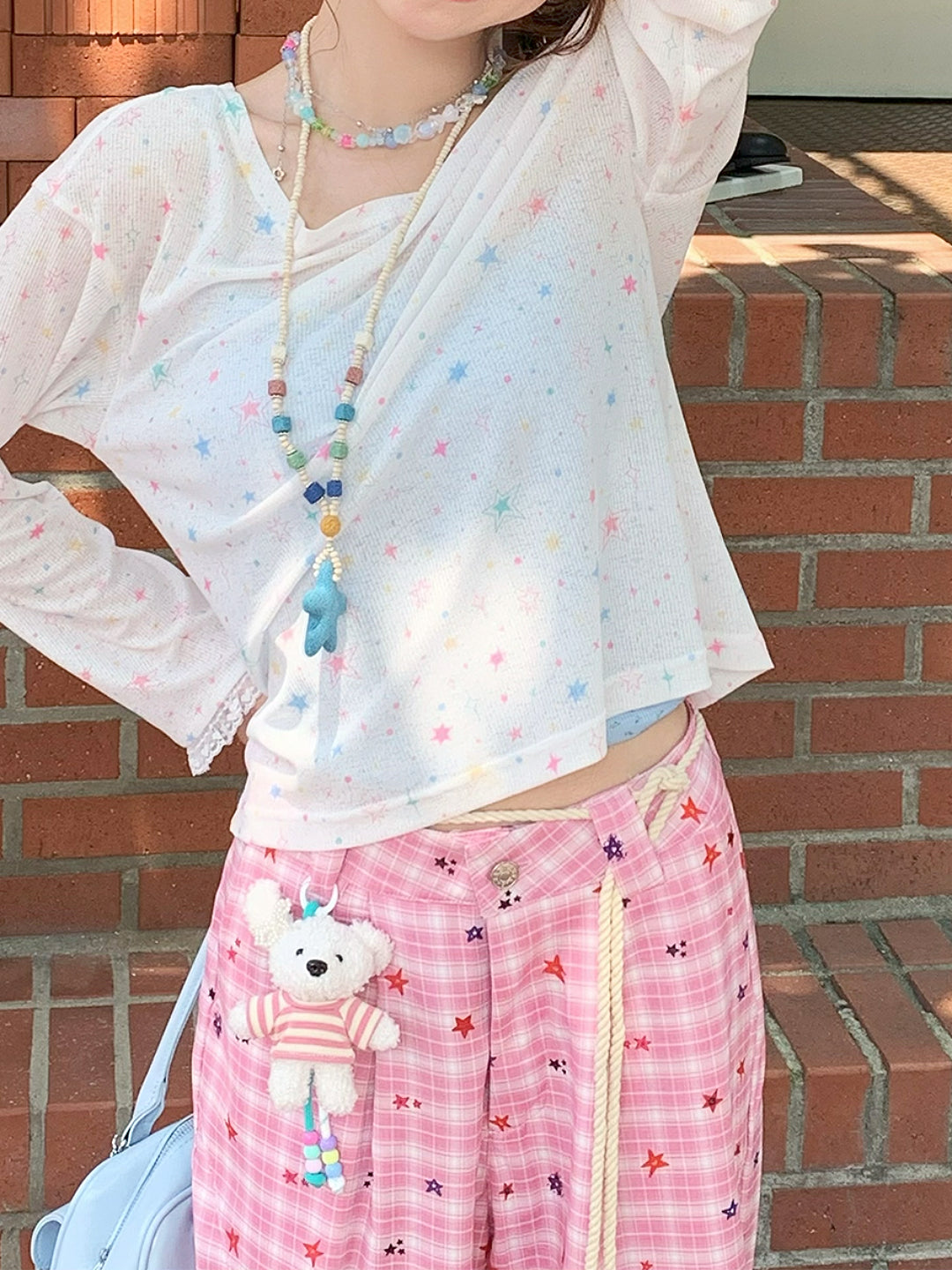 Cosmic Pink Camisole, Top & Pants-Sets-ntbhshop