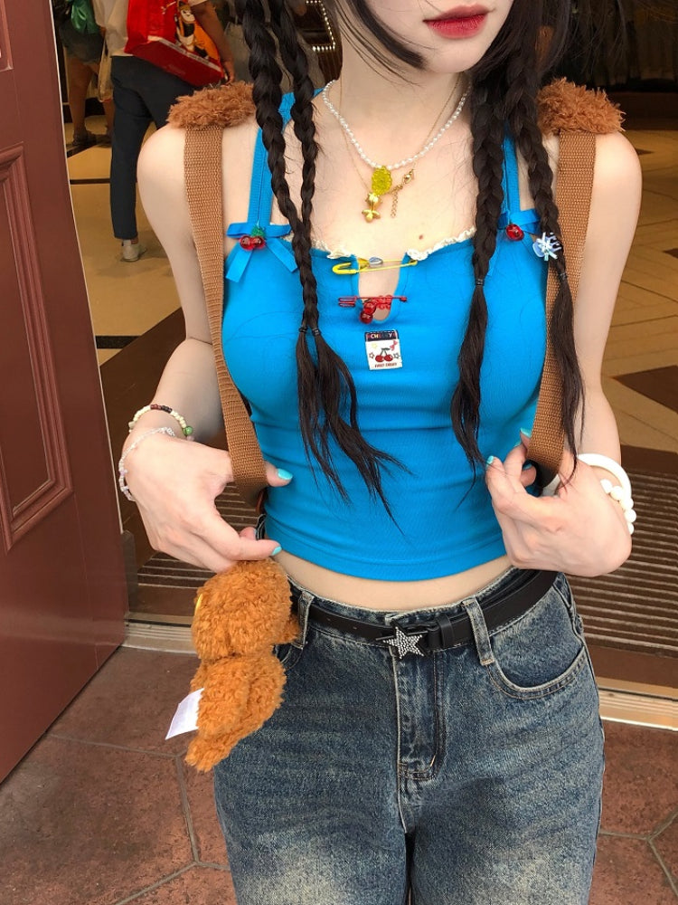 Lollipop Bow Tie-Back Camisoles-ntbhshop