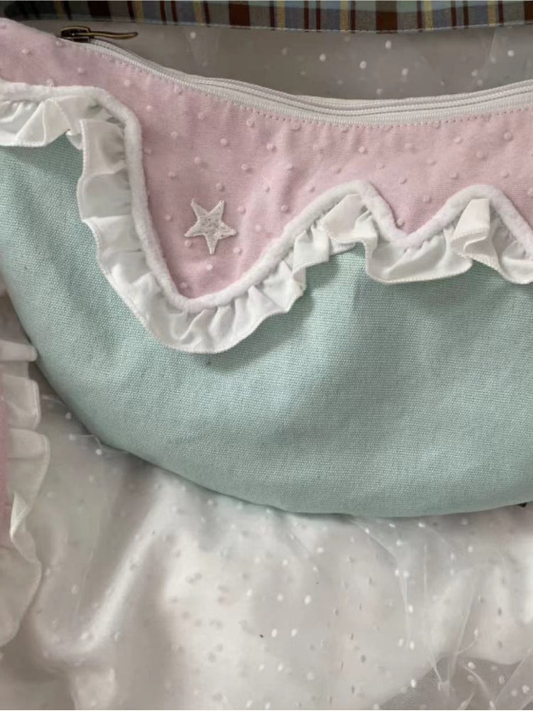 Bunny Ear Patchwork Crescent Bags-ntbhshop