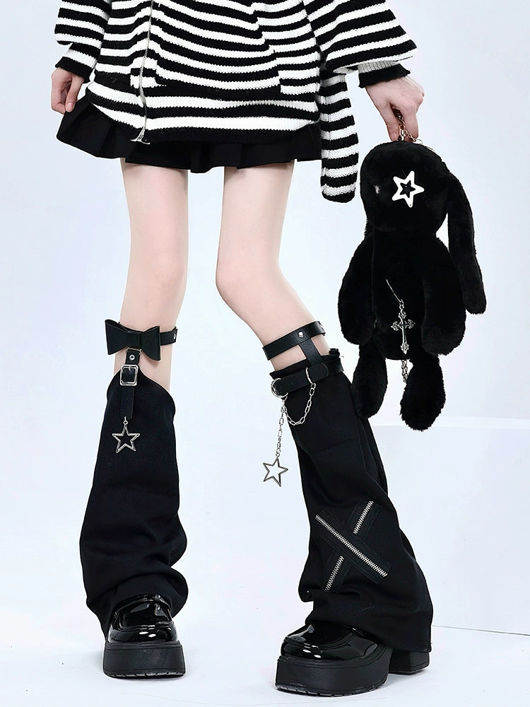 Riot Harajuku Buckled Chain Leg Warmers-ntbhshop