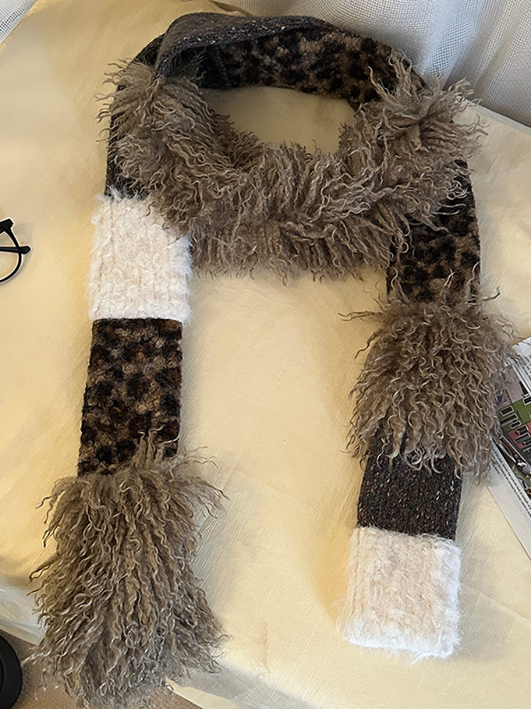 Leopard Den Patchwork Scarf-ntbhshop