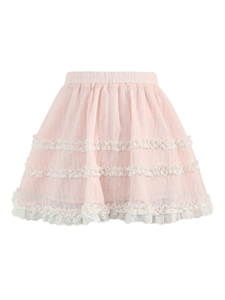 Pink Parfait Lyocell Skirt-Bottoms-ntbhshop