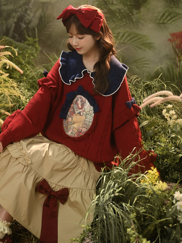 Dreamspell Snow White Knit Sweaters-ntbhshop