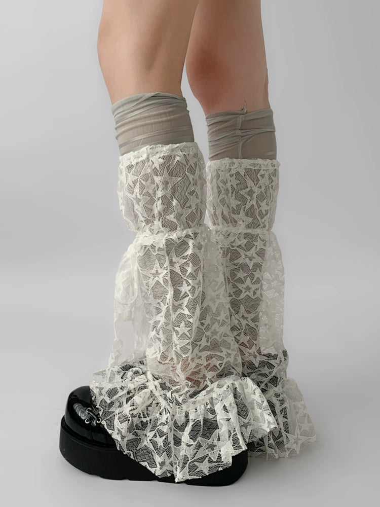 Starglim Flared Mesh Star Lace Leg Sleeves-ntbhshop