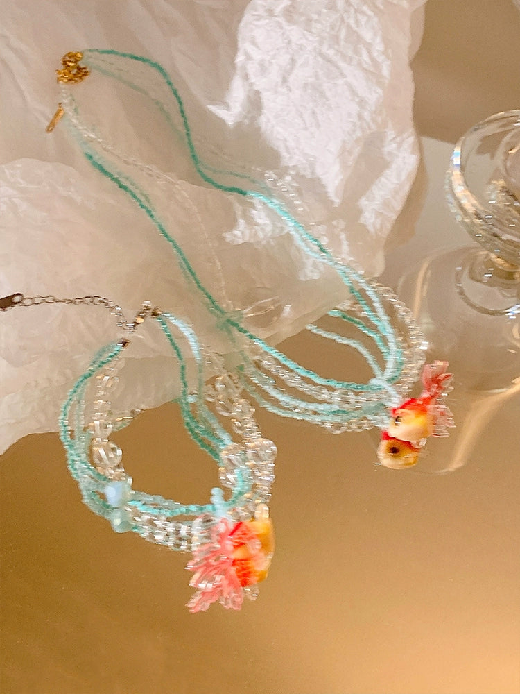 Koi Bubble Colorful Beaded Bracelet & Necklace-ntbhshop