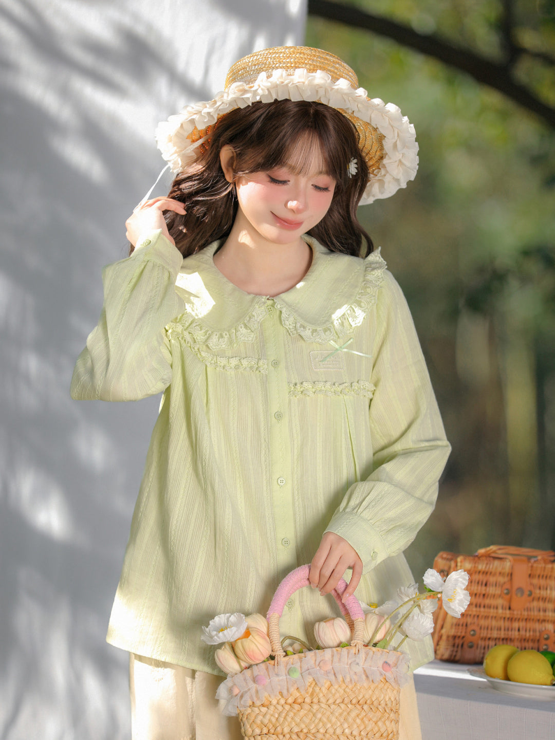 Spring Meadow Lace Blouse-Tops-ntbhshop