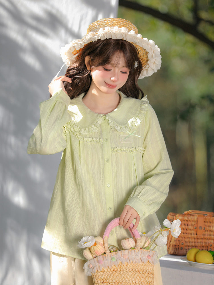 Spring Meadow Lace Blouse-Tops-ntbhshop