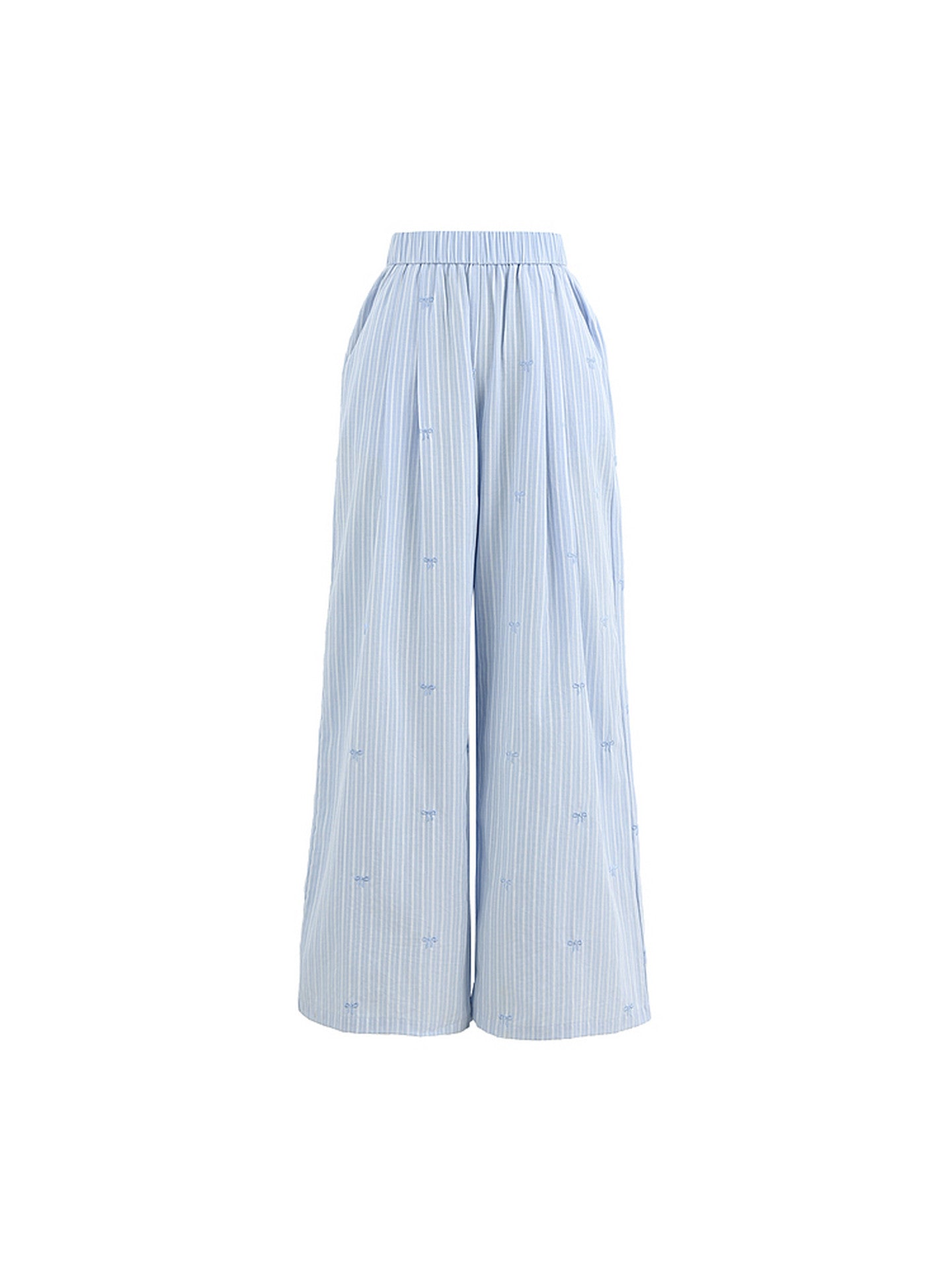 Ribbon Field Stripe Pants-Bottoms-ntbhshop