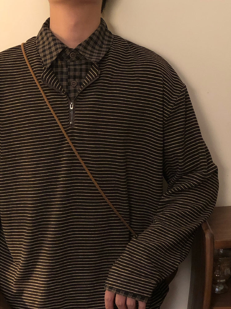 Maillard Stripe Unisex Layer Sweatshirts-ntbhshop