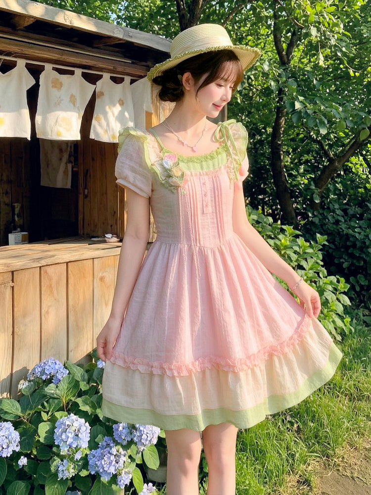 Tulip Bloom Puff Dress-Dresses-ntbhshop