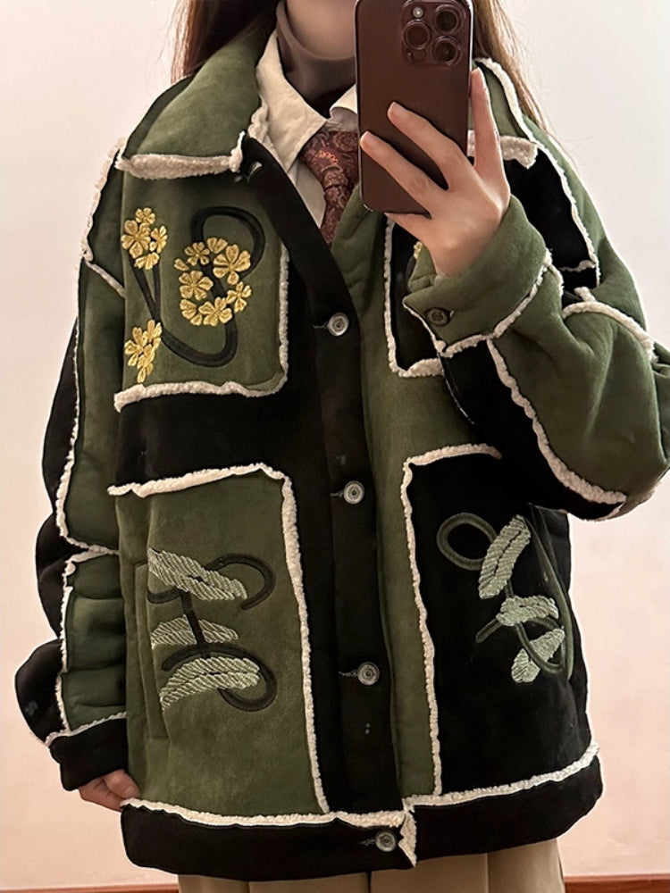 Forest Tapestry Suede Jacket-ntbhshop