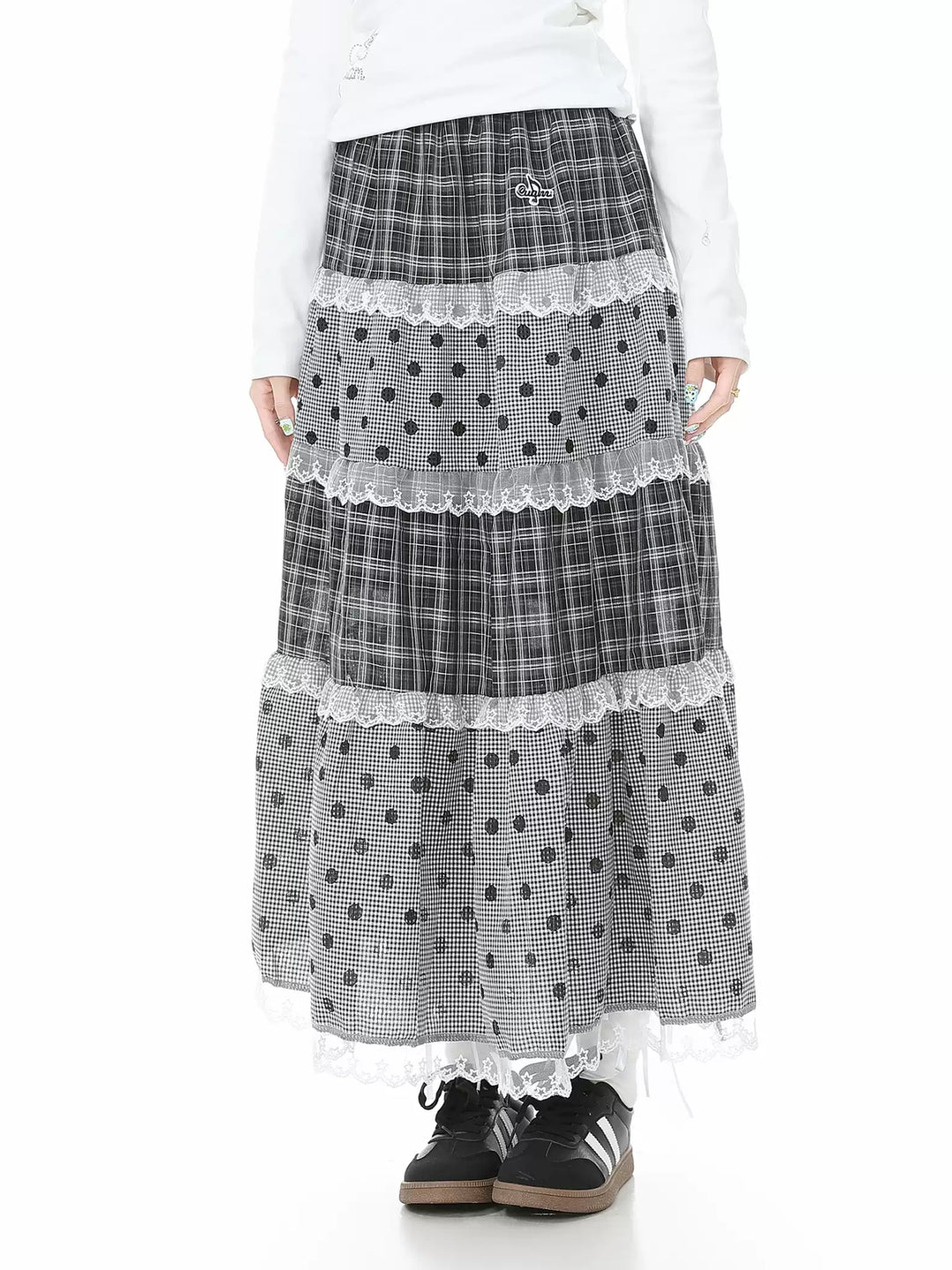 Black Sesame Maxi Skirt-Bottoms-ntbhshop