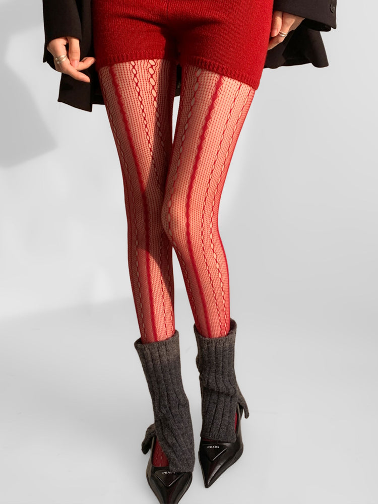 Cloudline Jacquard Sheer Tights-ntbhshop