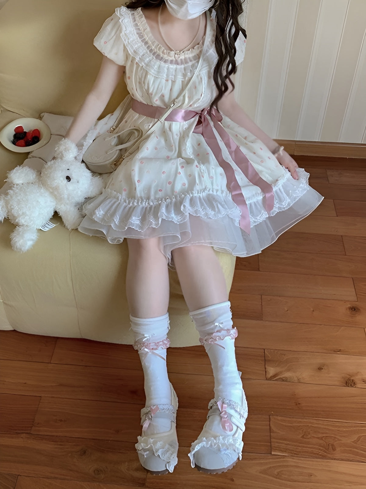 Sugar Dot Ribbon Dresses-Dresses-ntbhshop