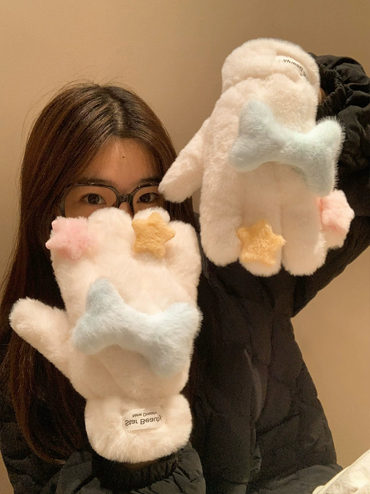 Cosmic Bone Galaxy Cozy Scarf & Gloves-ntbhshop