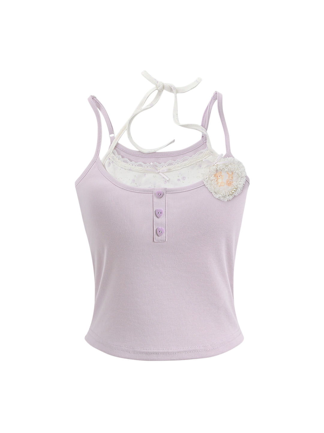 Lavender Bloom Layer Cami-Tops-ntbhshop