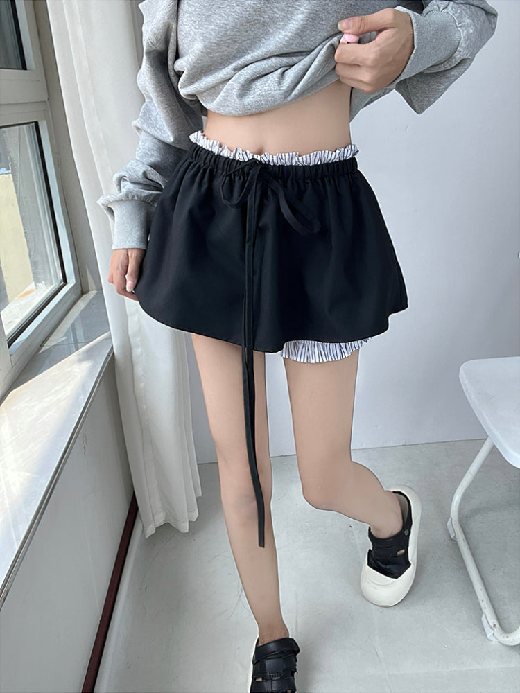 Cute Stripe A-line Pettiskirts-ntbhshop