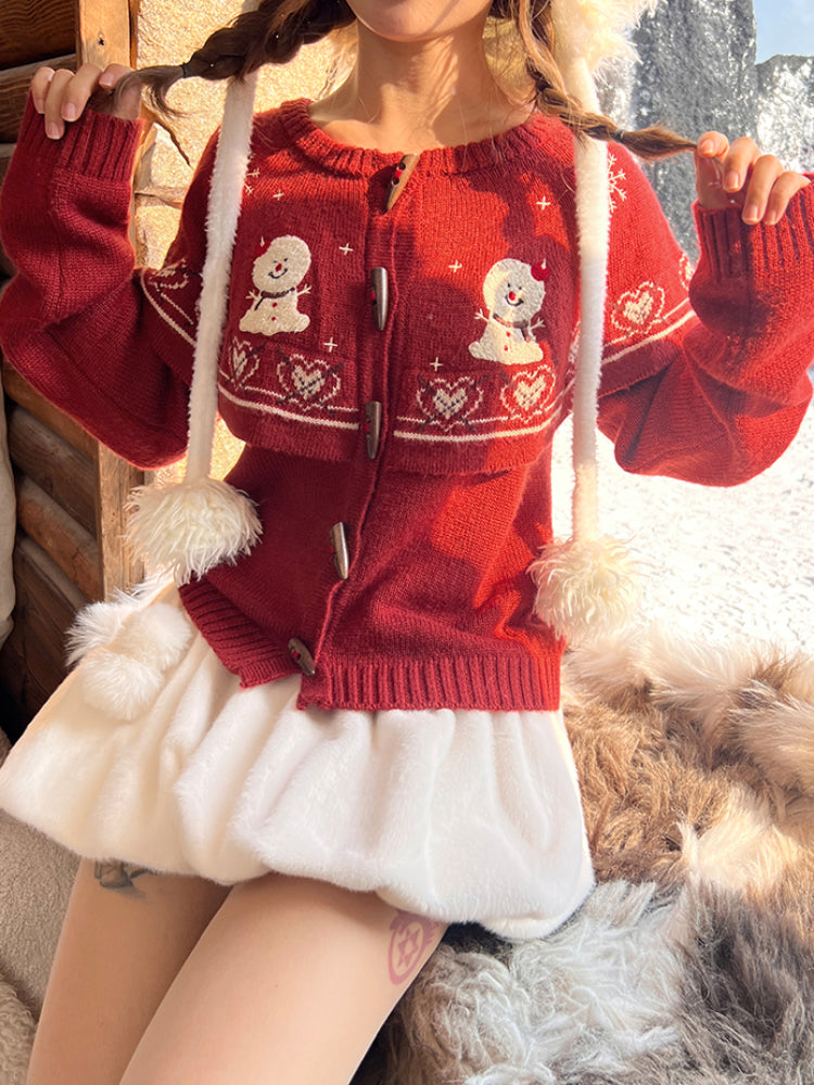Snowball Christmas Vintage Knit Set-Outerwear-ntbhshop