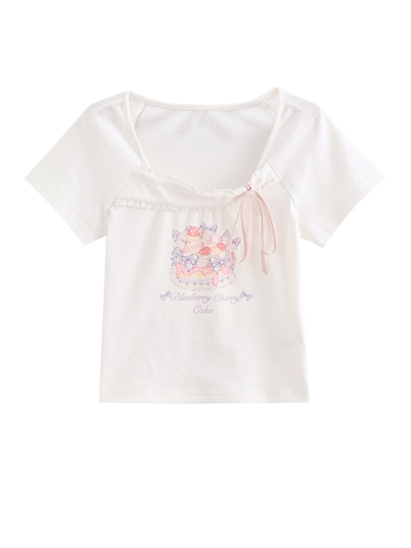 Sweet Jubilee Ribbon Tee-Tops-ntbhshop