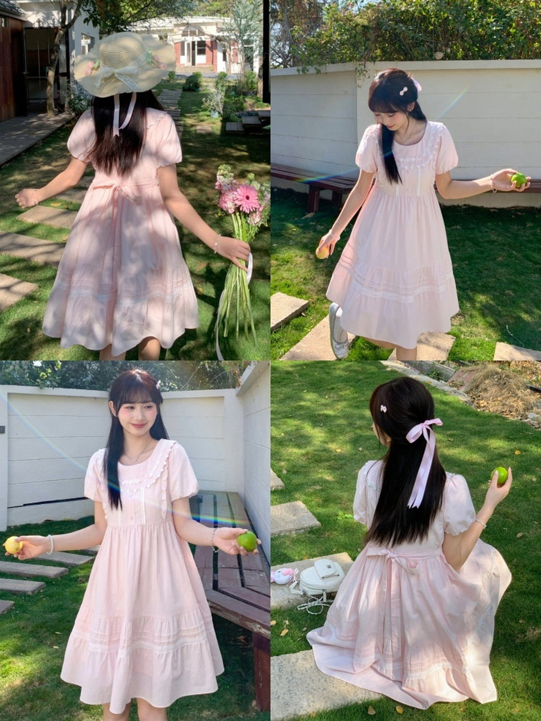 Blush Garden Babydoll Dress-Dresses-ntbhshop