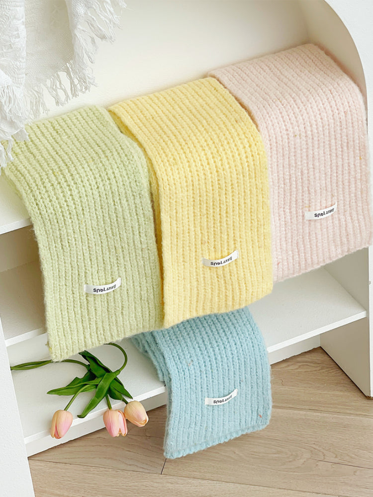 Sugar Pop Solid Color Knit Scarves-ntbhshop