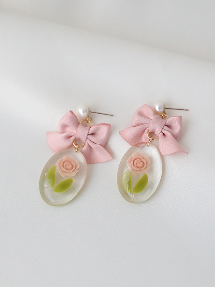 Timeless Tulip Bow Ear Studs & Clips-ntbhshop