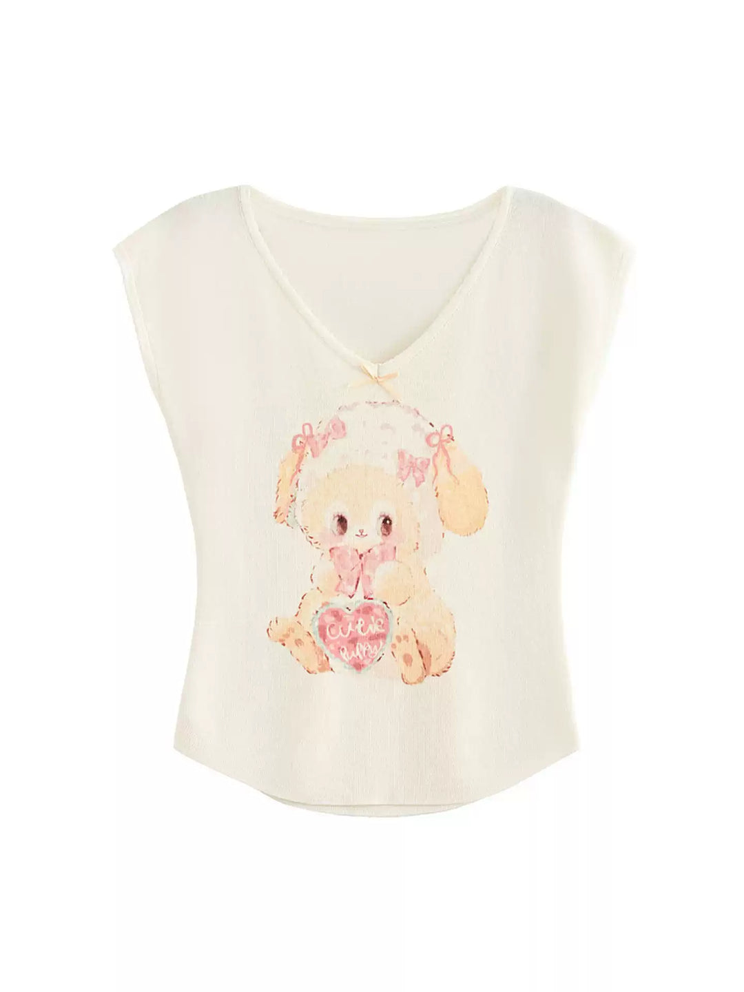 Little Lamb V-Neck Baby Tee-Tops-ntbhshop