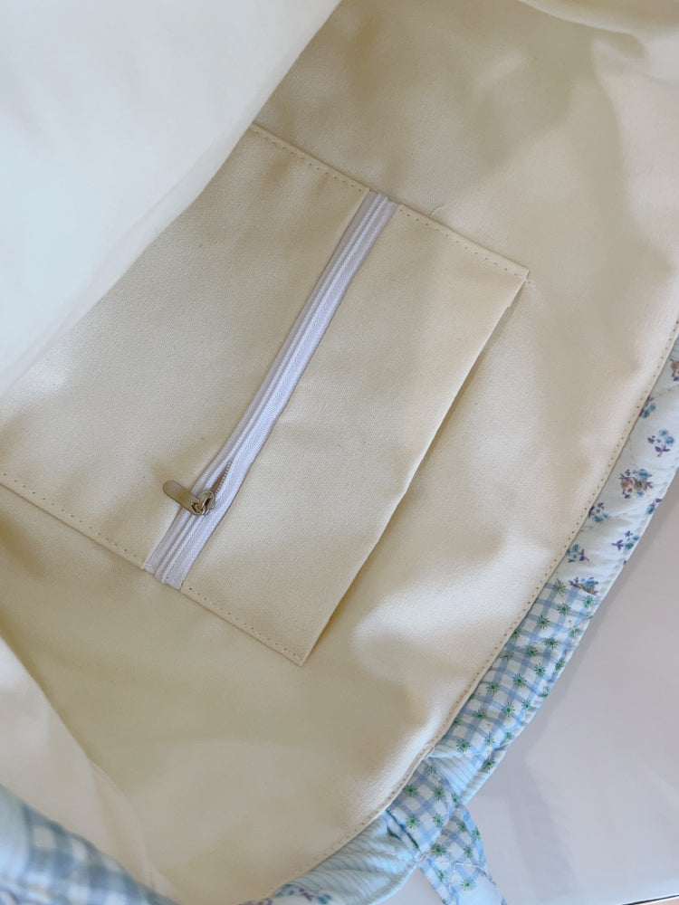 French Floral Quilted Shoulder Bags-ntbhshop