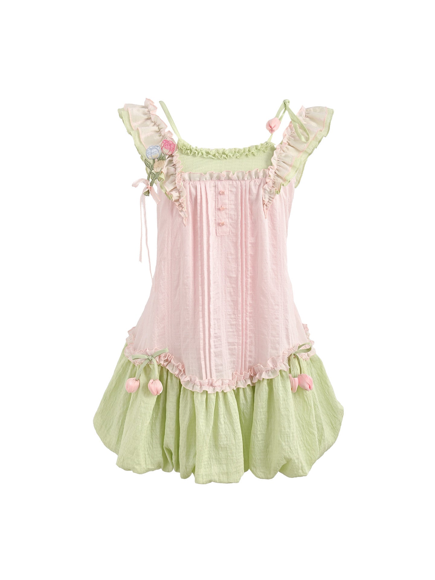 Tulip Bloom Bubble Dress-Dresses-ntbhshop