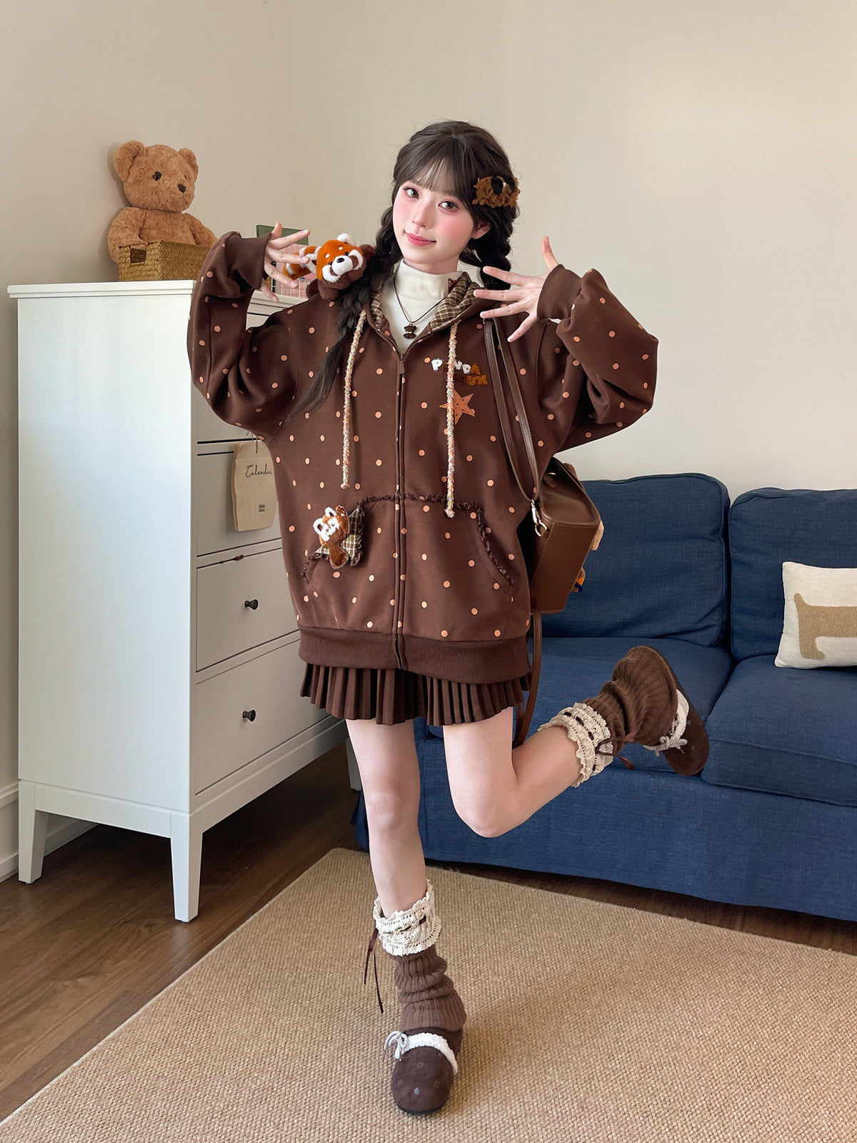 Panda Roux Dottie Jackets-Outerwear-ntbhshop