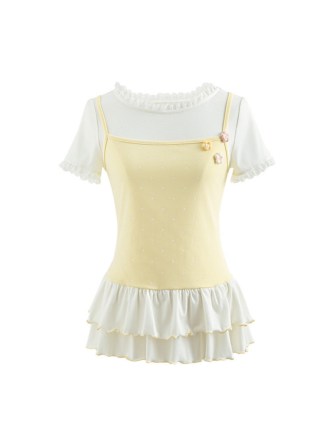 Buttercream Ruffle Tank Top-Tops-ntbhshop