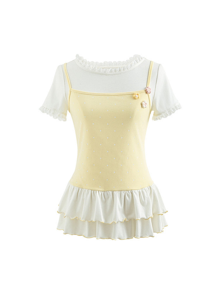 Buttercream Ruffle Tank Top-Tops-ntbhshop