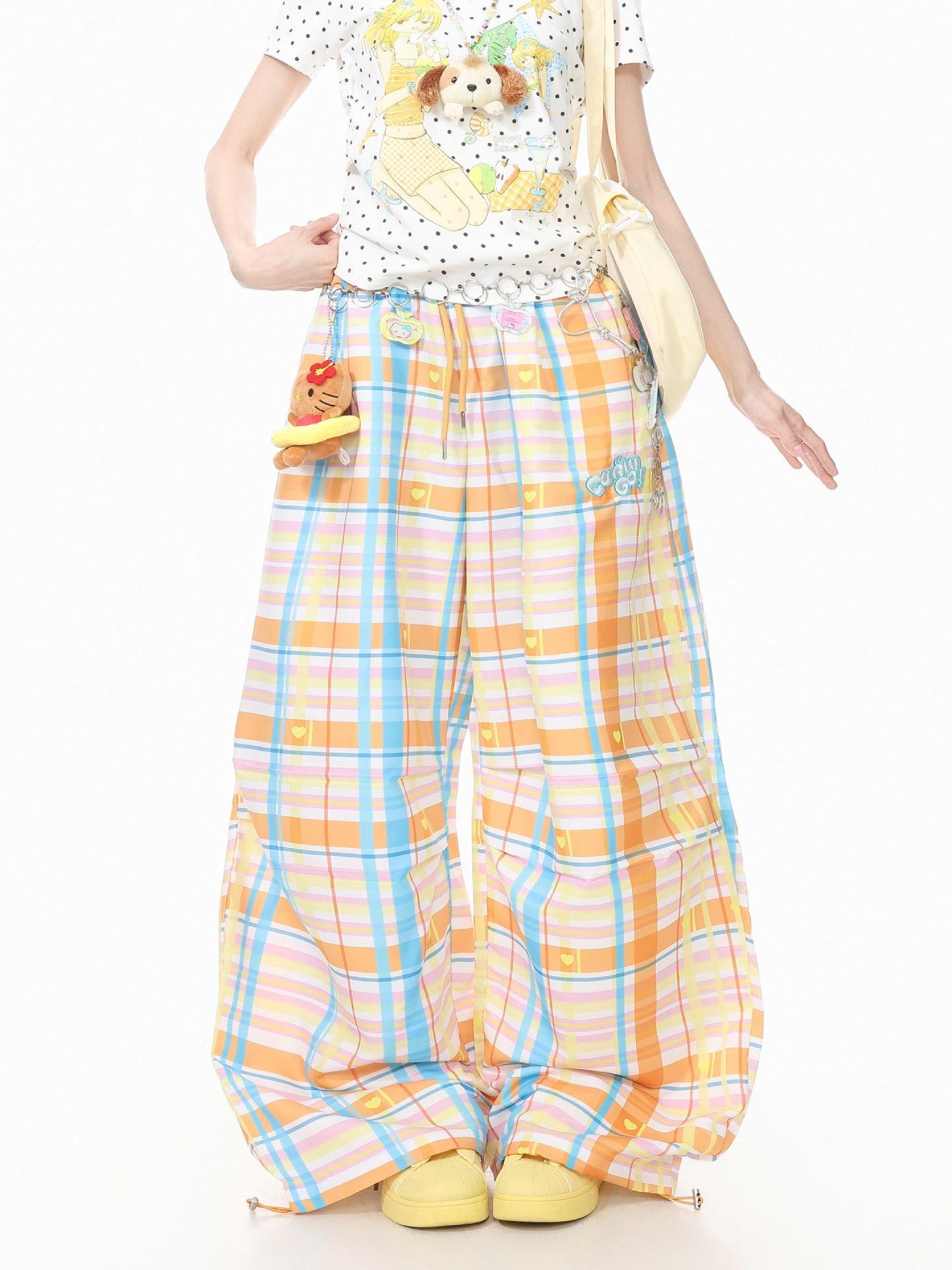 Orange Pop Cargo Pants-Bottoms-ntbhshop