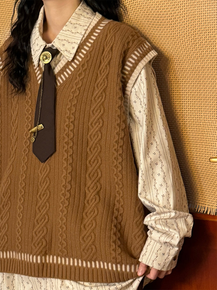 Maple Grove Academia Sweater Vests-ntbhshop