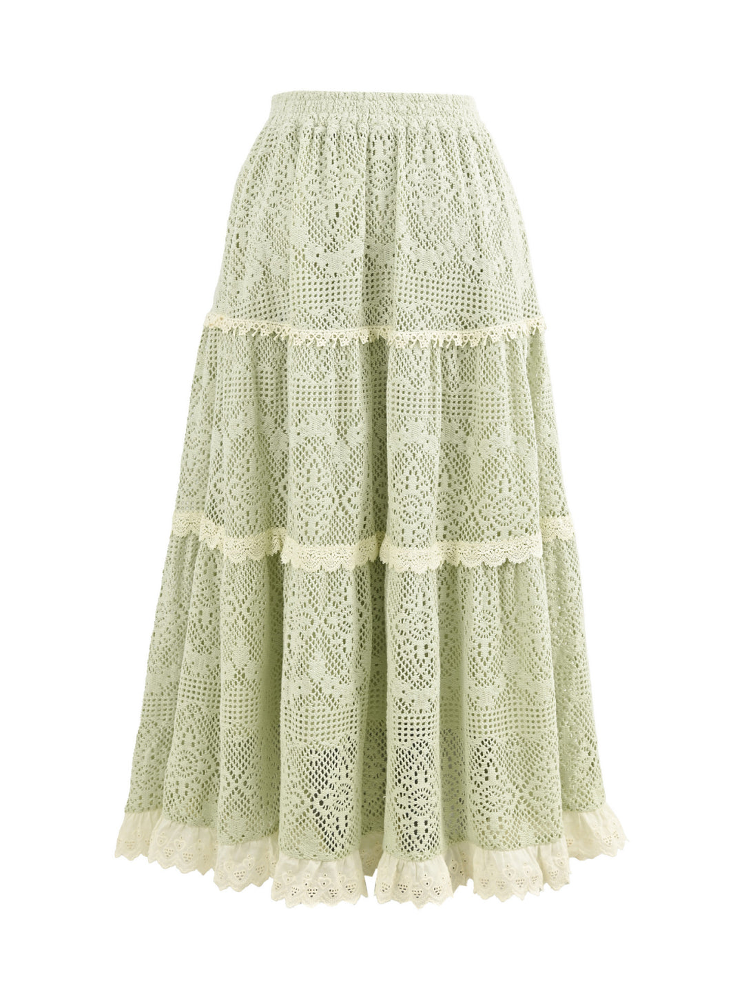 Forest Lace Crochet Skirt-Bottoms-ntbhshop