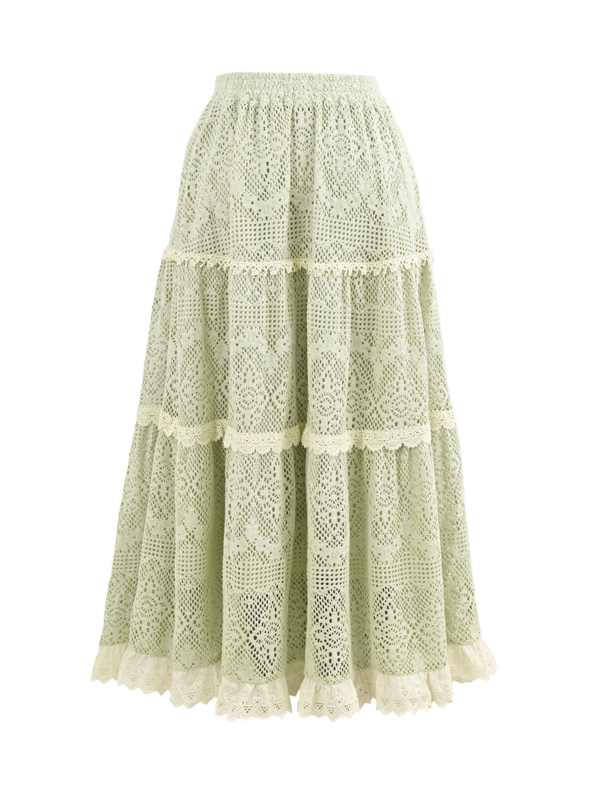 Forest Lace Crochet Skirt-Bottoms-ntbhshop